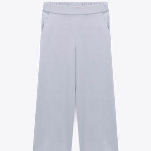 Zara Flowy Culottes (Blue gray)